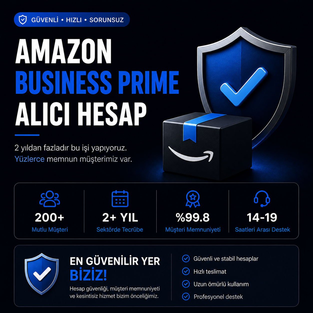 1 Yıllık Business Prime Alıcı Hesap Hizmeti